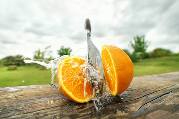 frische spritzige Orange