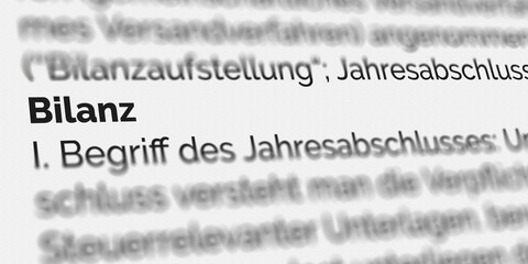 Bilanz Definition