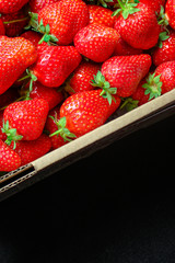 Strawberry
ripe and juicy berries
Menu concept healthy eating serving. food background top view copy space for text