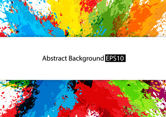 abstract splatter multi color design background,illustration vector design background.