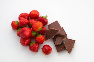 chocolate and strawberries