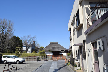 Fototapeta na wymiar Alley in front of Ashikaga School, Ashikaga City, Tochigi Prefecture, Japan