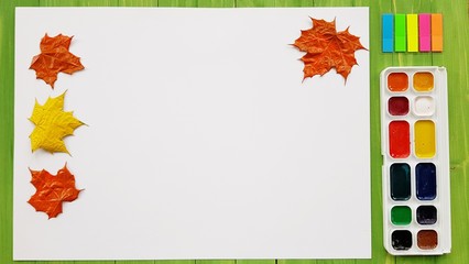 autumn leaves frame