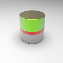 3d image of parking poles Volna S VLB110 bollard 03