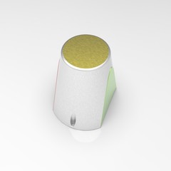 3d image of parking poles Volna S VLB110 bollard 02