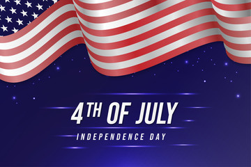 4th of July Independence Day Greeting Card