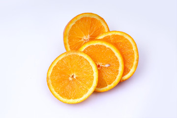 orange on white background