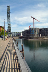 mainz, baustelle am alten zollhafen