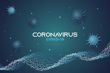 Fototapeta na wymiar Coronavirus Illustration Background. Virus Outbreak Illustration Concept