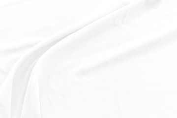 Obraz premium White cotton fabric texture background. Abstract white fabric with rippled background.White fabric with soft wave. Soft focus technique.