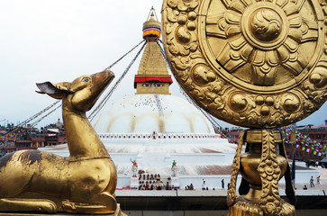 Fototapeta premium Boudhanath Stupa in Kathmandu, Nepal