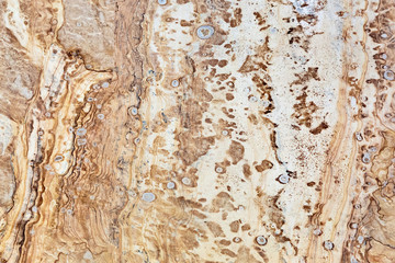 Yellow patterned Baku tufa, as an abstract background, or texture