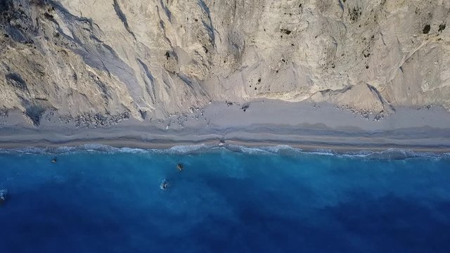Egremni greece seashore flyby