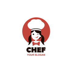 chef woman design isolated on white background