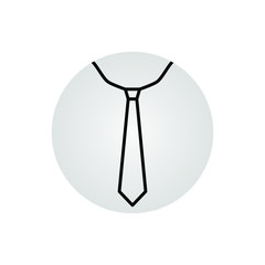 Tie Icon line, linear Vector Illustration On white Background Eps 10