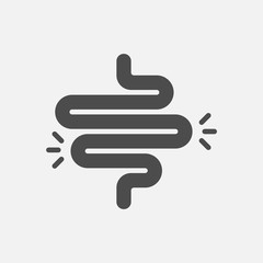Colitis vector icon isolated on white background. Vector illustration.