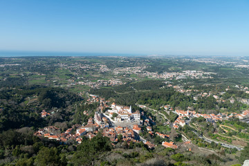Fototapeta premium Sintra, Portugal - February 2020: National Palace