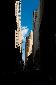 Clair obscur dans les rues de New-York