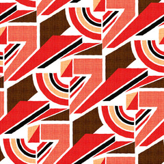 Abstract mix geometrical pattern with color backgound