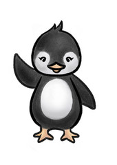 Süßer cartoon Pinguin Illustration für kinder