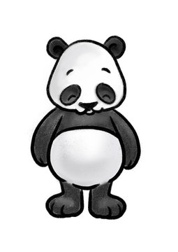 Süßer cartoon Panda Bär Illustration für kinder
