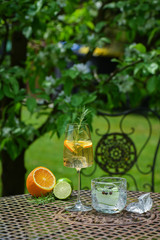 Gin Tonic on the old table