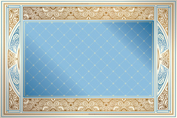 Obraz premium Golden ornate decorative vintage design