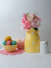 colorful candels flowers