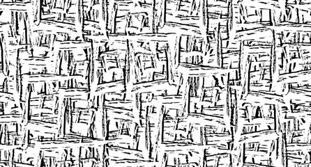 Seamless grunge texture. Monochrome repeating background. Black and white pattern of abstract elements
