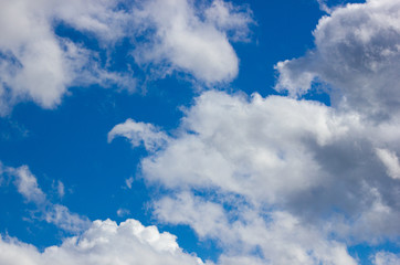 Naklejka na ściany i meble blue sky with clouds spring