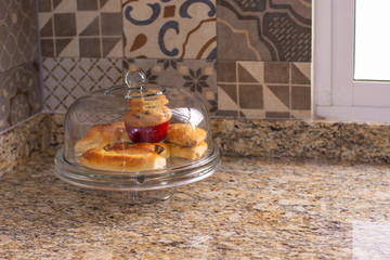 Some delicious muffins and cakes in the kitchen
