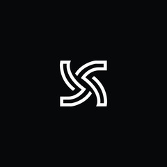  Professional Innovative Initial XS logo and SX logo. Letter X XX Minimal elegant Monogram. Premium Business Artistic Alphabet symbol and sign