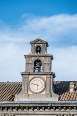 Tower clock of ROyal Palace in Napoli