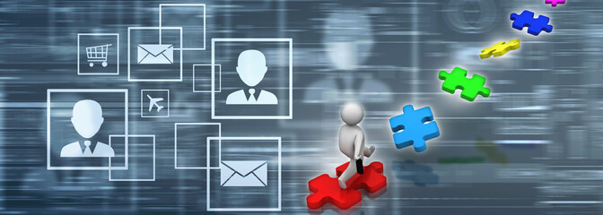 3d rendering business leadership 
