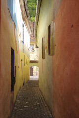 Rope street in Brasov, Romania, Transylvania, Brasov (Strada Sforii)
