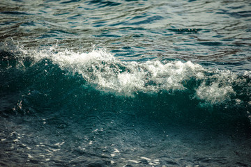 Naklejka premium Sea water Dobrota Montenegro trip travel summer spring nature journey sun