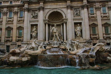 The view of Roman forum in Italy. The view of ancient rome