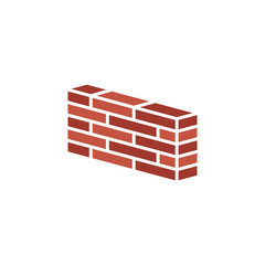 Brick wall icon vector illustration