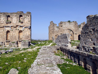  Aspendos, ancient city near Antalya, Southern Turkey.