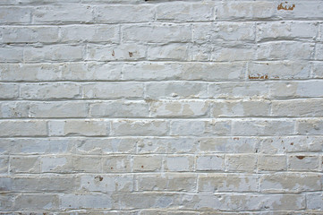 Old white brick wall