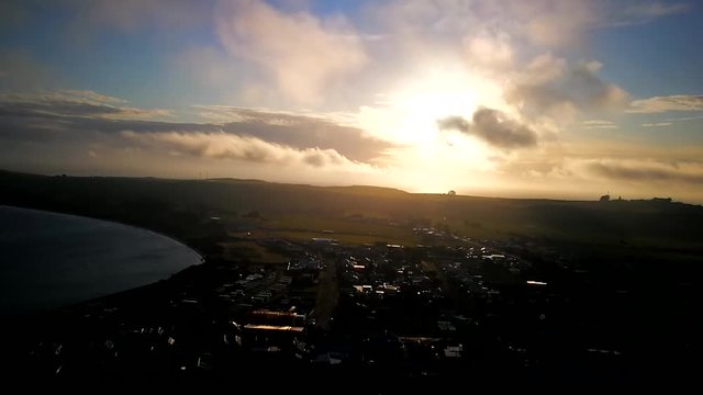 Sunset over the City, Tasmania