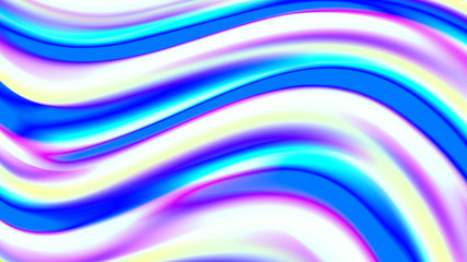 Holographic Background. Vector Lines. Hipster Cover Design On Light Background. Vector Illustration, Flyer. Futuristic Gradient.