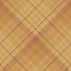 Seamless pattern in warm beige and brown colors for plaid, fabric, textile, clothes, tablecloth and other things. Vector image. 2
