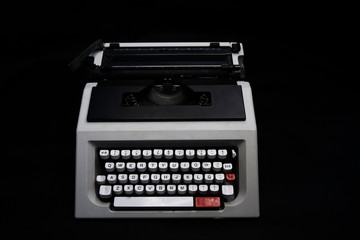 olivetti typewriter with black background