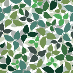 green leaf allover gradient white background design