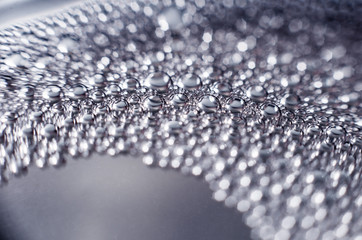 Colored soap and water bubbles. Abstract background.