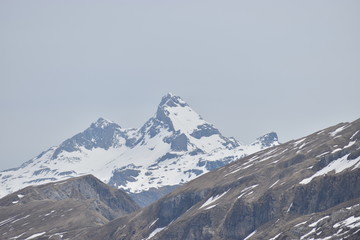 Klausenpass in der Schweiz Berglandschaft 8.5.2020