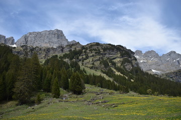 Klausenpass in der Schweiz Berglandschaft 8.5.2020