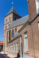 Fototapeta na wymiar Historic Buitenkerk church in the center of Kampen, Netherlands