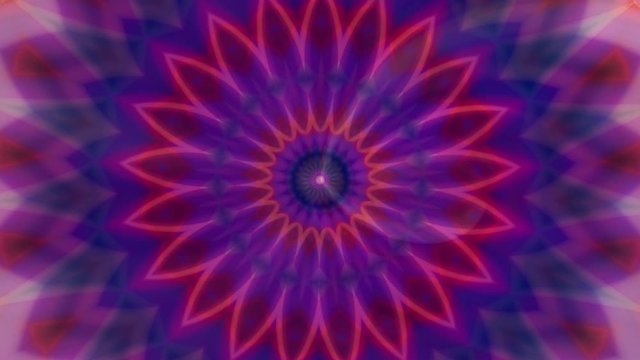 Beautiful Original Art therapy moving Mandala. Seamless loop psychotherapy. Geometric patterns to find or restore a sense of healthy mental balance. For yoga specialist, astrology, art therapist.